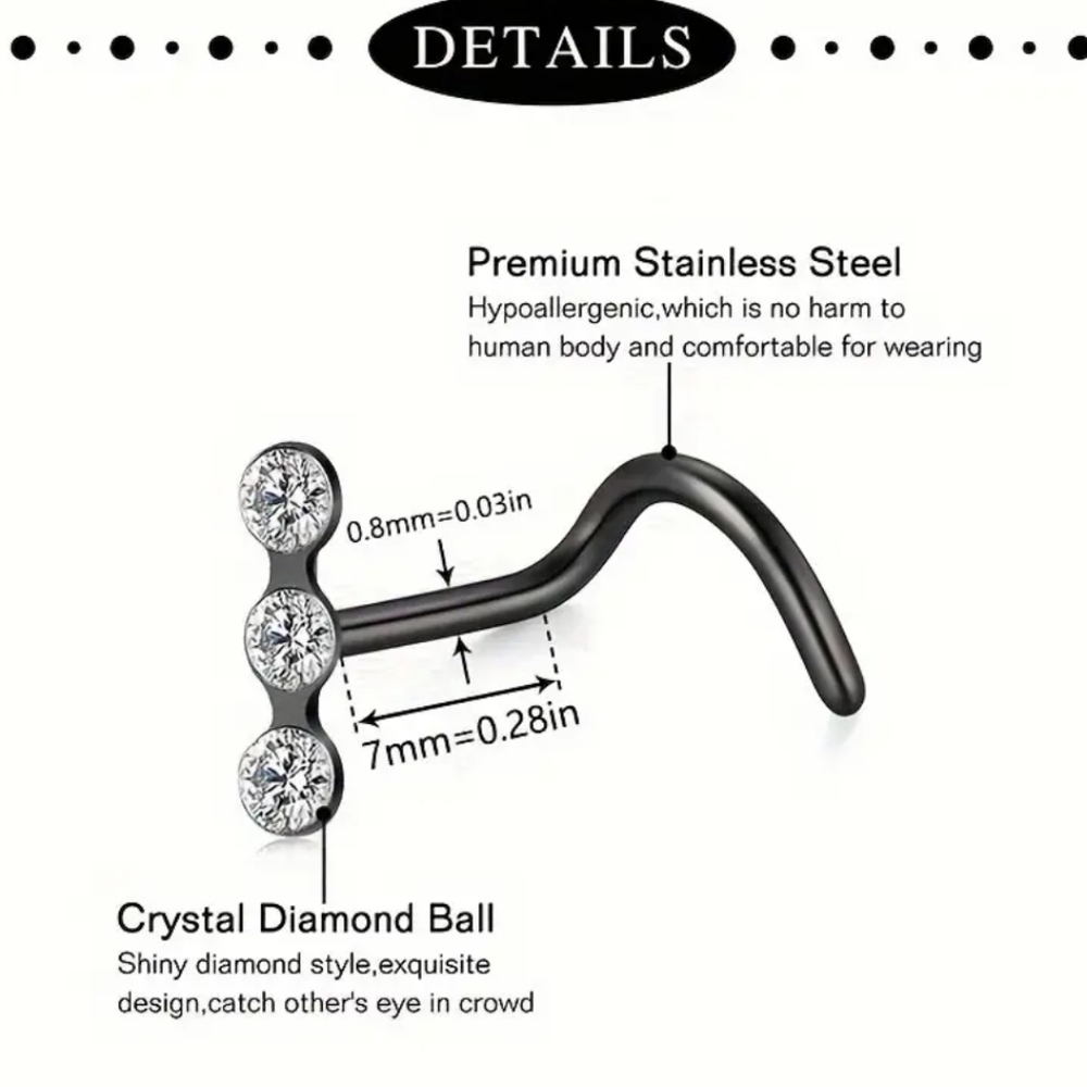 Nose ring stud